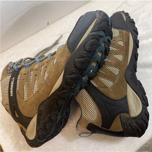 Merrell Kangaroo Celestial Brown Blue Trail Hiking Boots J598204C Women’s Size 9 - Picture 10 of 16